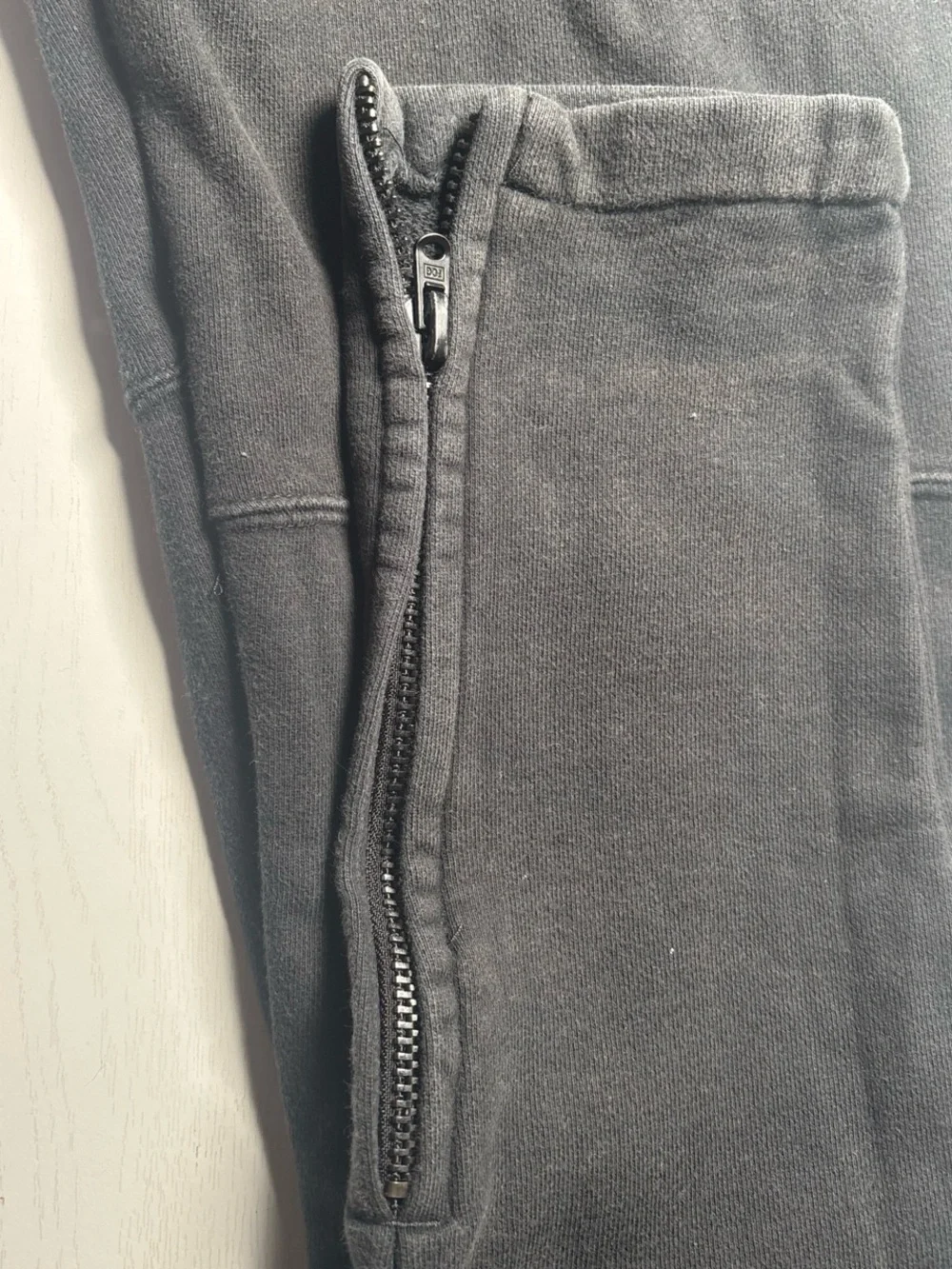 Essentials Black/Charcoal Jogger Sweatpants with White Drawcord